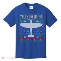 Spitfire Christmas Ugly Jumper Style Airplane Aircraft Plane Gift Kids T-Shirt thumb 0
