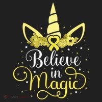 Sarcoma Cancer Unicorn Magic Yellow Ribbon Awareness Warrior Gift Women's Sweatshirt thumb 2