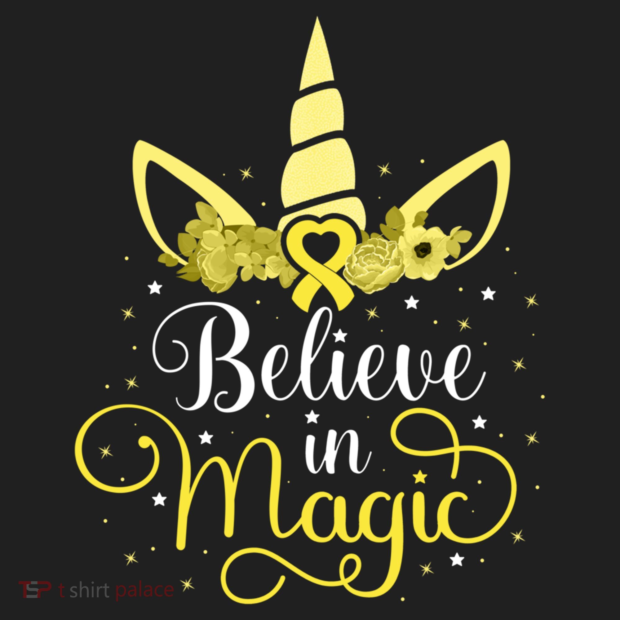 Sarcoma Cancer Unicorn Magic Yellow Ribbon Awareness Warrior Gift Golf Towel