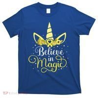 Sarcoma Cancer Unicorn Magic Yellow Ribbon Awareness Warrior Gift T-Shirt thumb 0