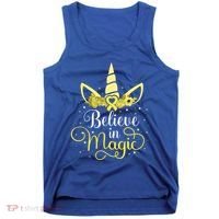 Sarcoma Cancer Unicorn Magic Yellow Ribbon Awareness Warrior Gift Tank Top thumb 0
