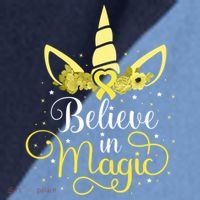Sarcoma Cancer Unicorn Magic Yellow Ribbon Awareness Warrior Gift Raglan Baseball Sleeve Shirt thumb 2