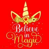 Sarcoma Cancer Unicorn Magic Yellow Ribbon Awareness Warrior Gift Santa Hat thumb 1