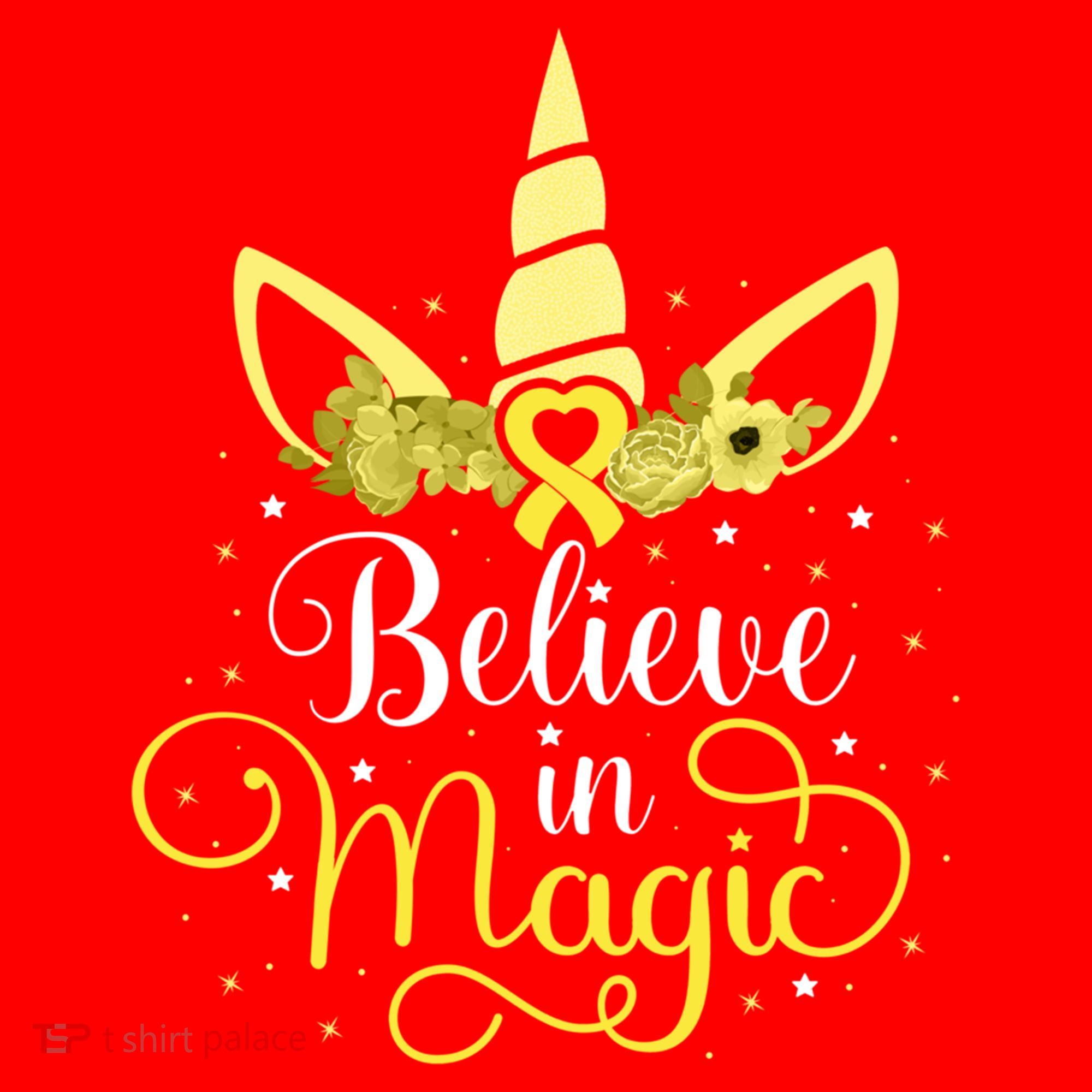 Sarcoma Cancer Unicorn Magic Yellow Ribbon Awareness Warrior Gift Santa Hat