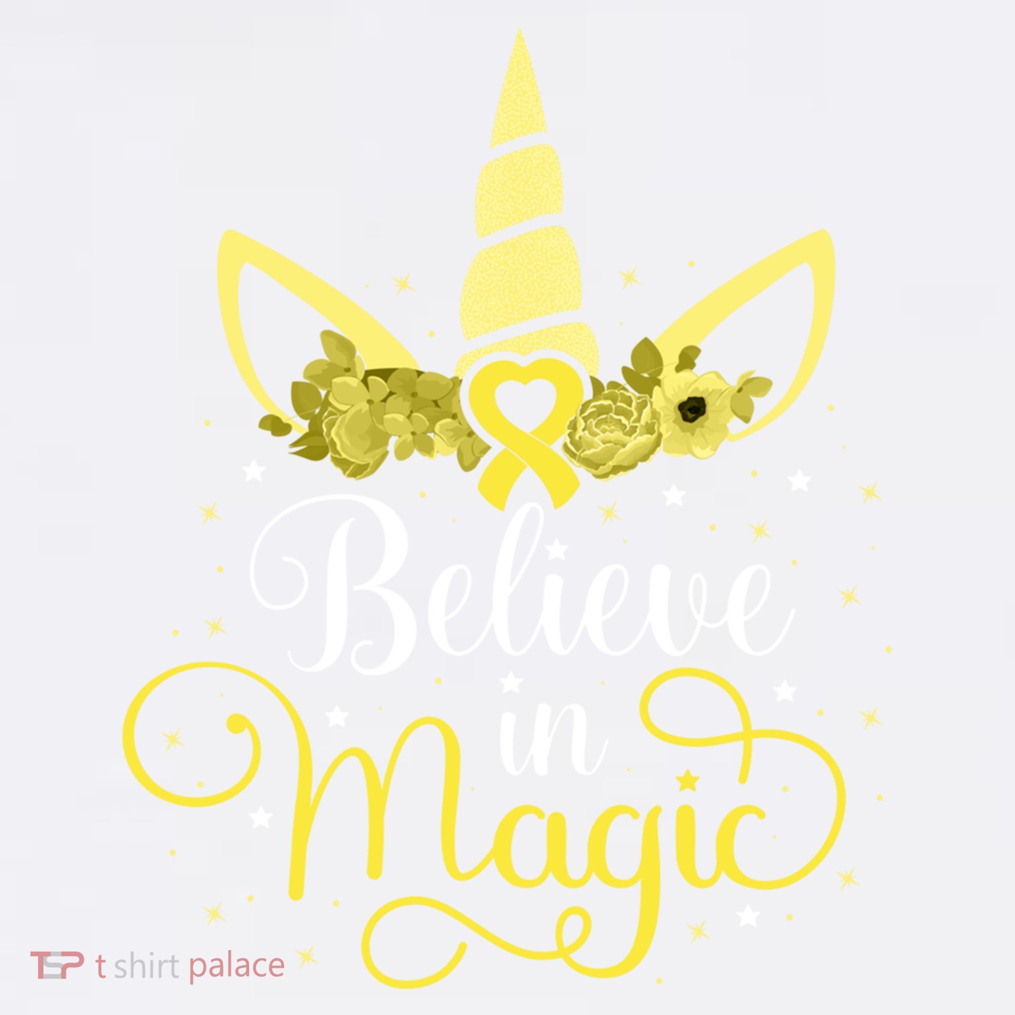 Sarcoma Cancer Unicorn Magic Yellow Ribbon Awareness Warrior Gift Garment-Dyed Sweatshirt