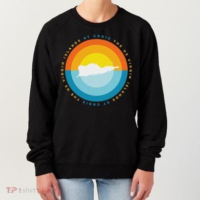 St. Croix Usvi Sunset Graphic Women's Sweatshirt