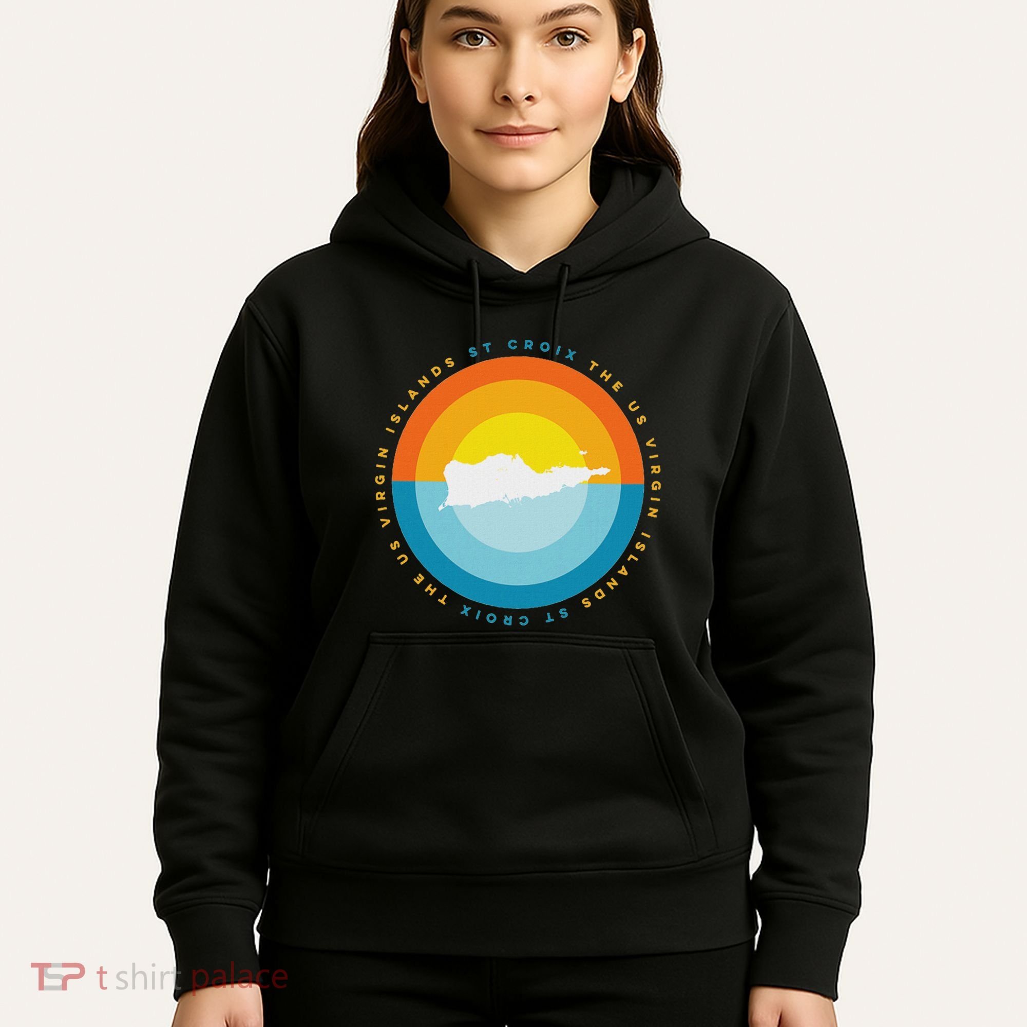 St. Croix Usvi Sunset Graphic Hoodie