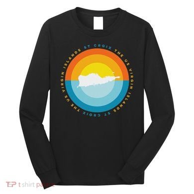 St. Croix Usvi Sunset Graphic Long Sleeve Shirt