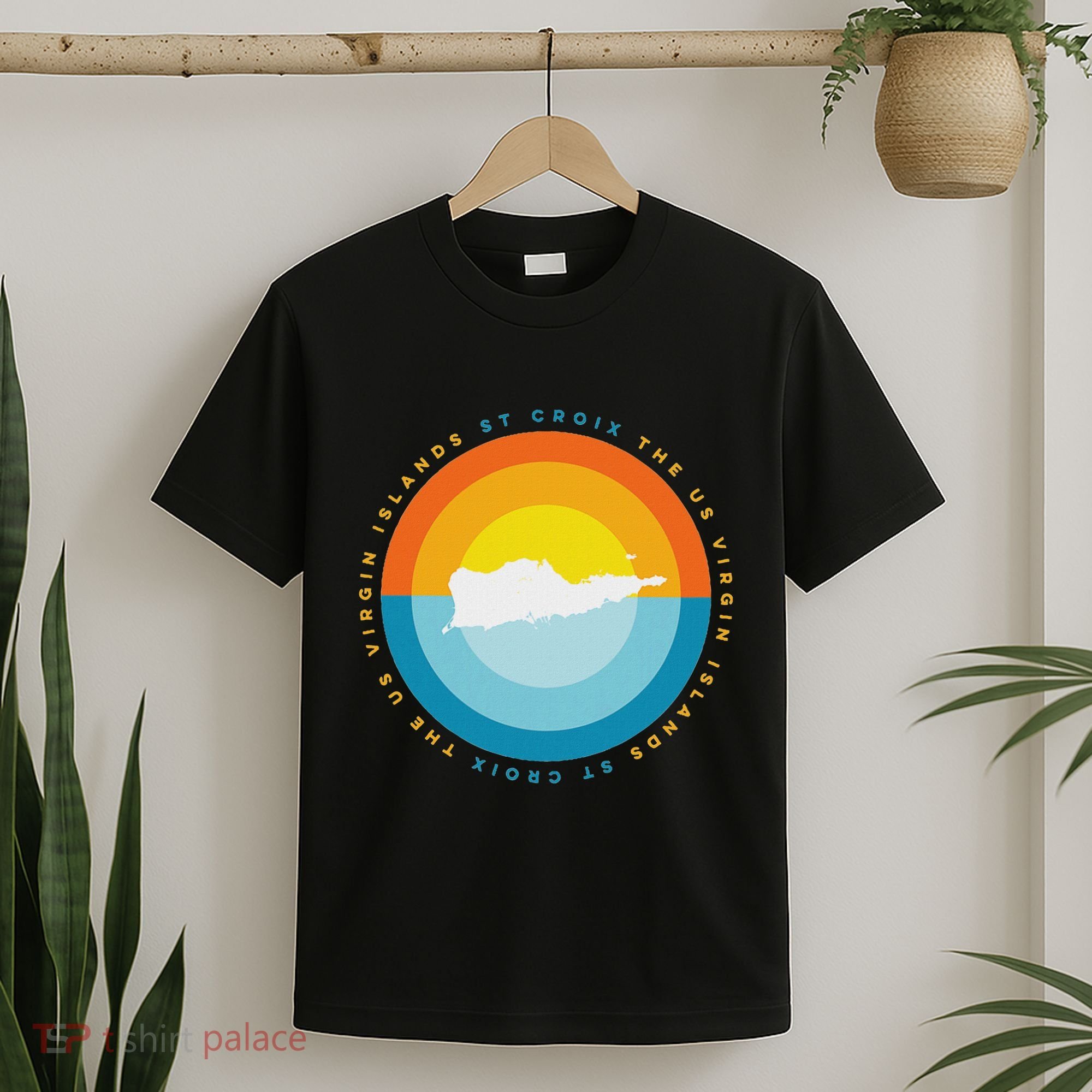 St. Croix Usvi Sunset Graphic T-Shirt