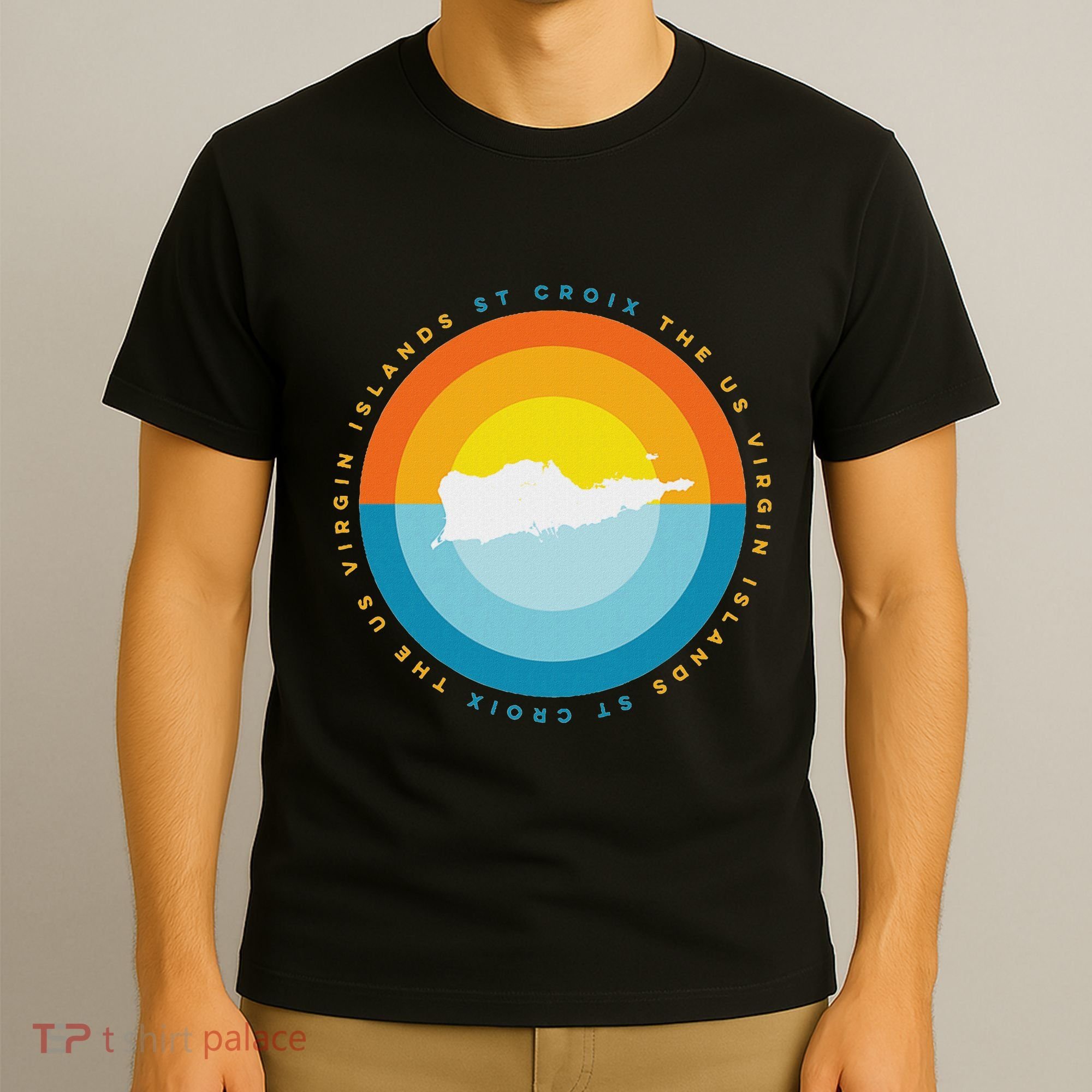 St. Croix Usvi Sunset Graphic T-Shirt
