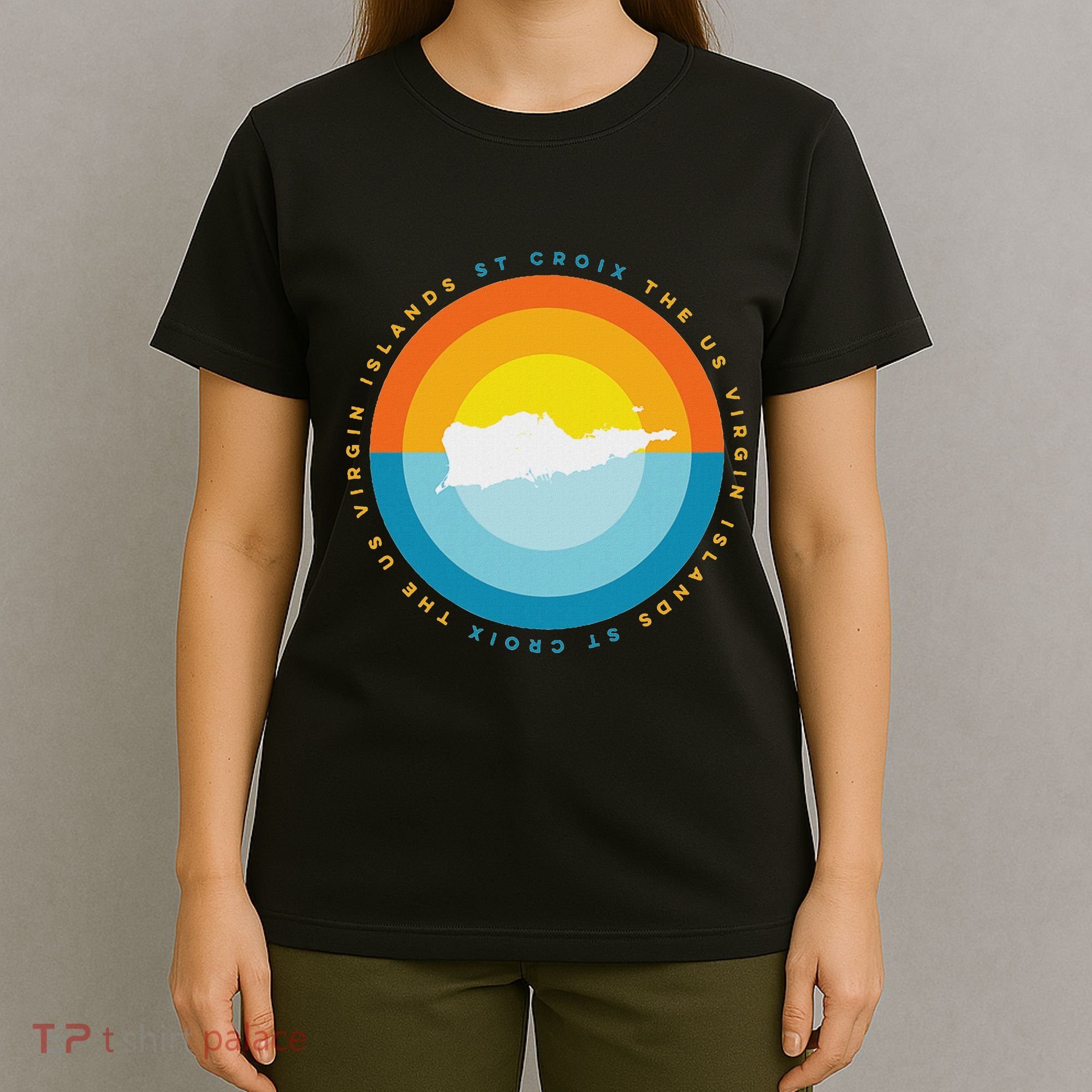 St. Croix Usvi Sunset Graphic T-Shirt
