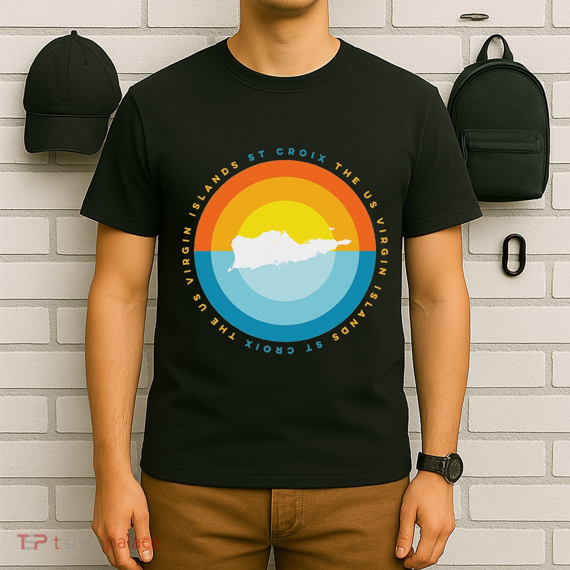 St. Croix Usvi Sunset Graphic T-Shirt