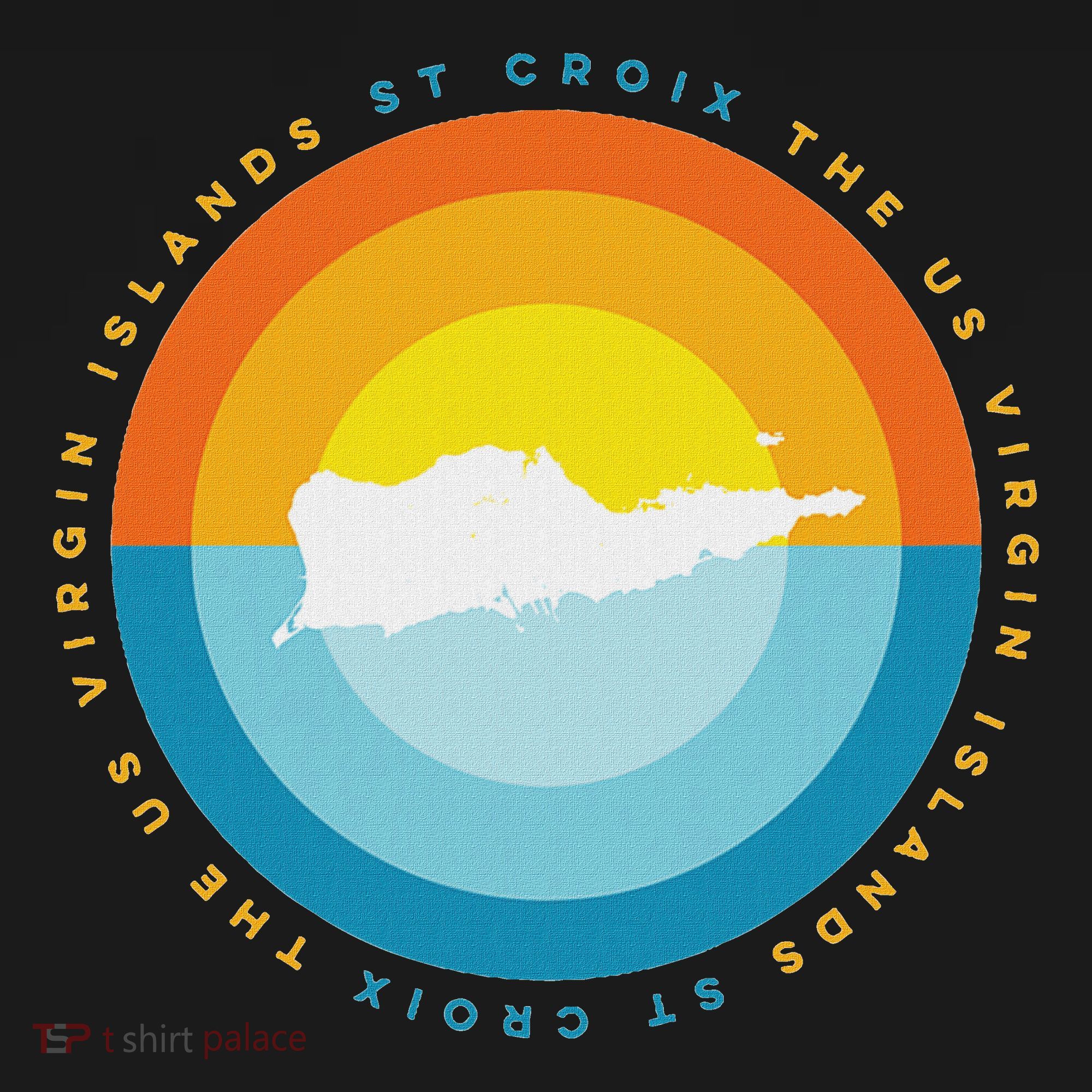 St. Croix Usvi Sunset Graphic Pajama Set