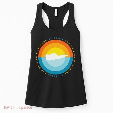 St. Croix Usvi Sunset Graphic Women's Tank Top