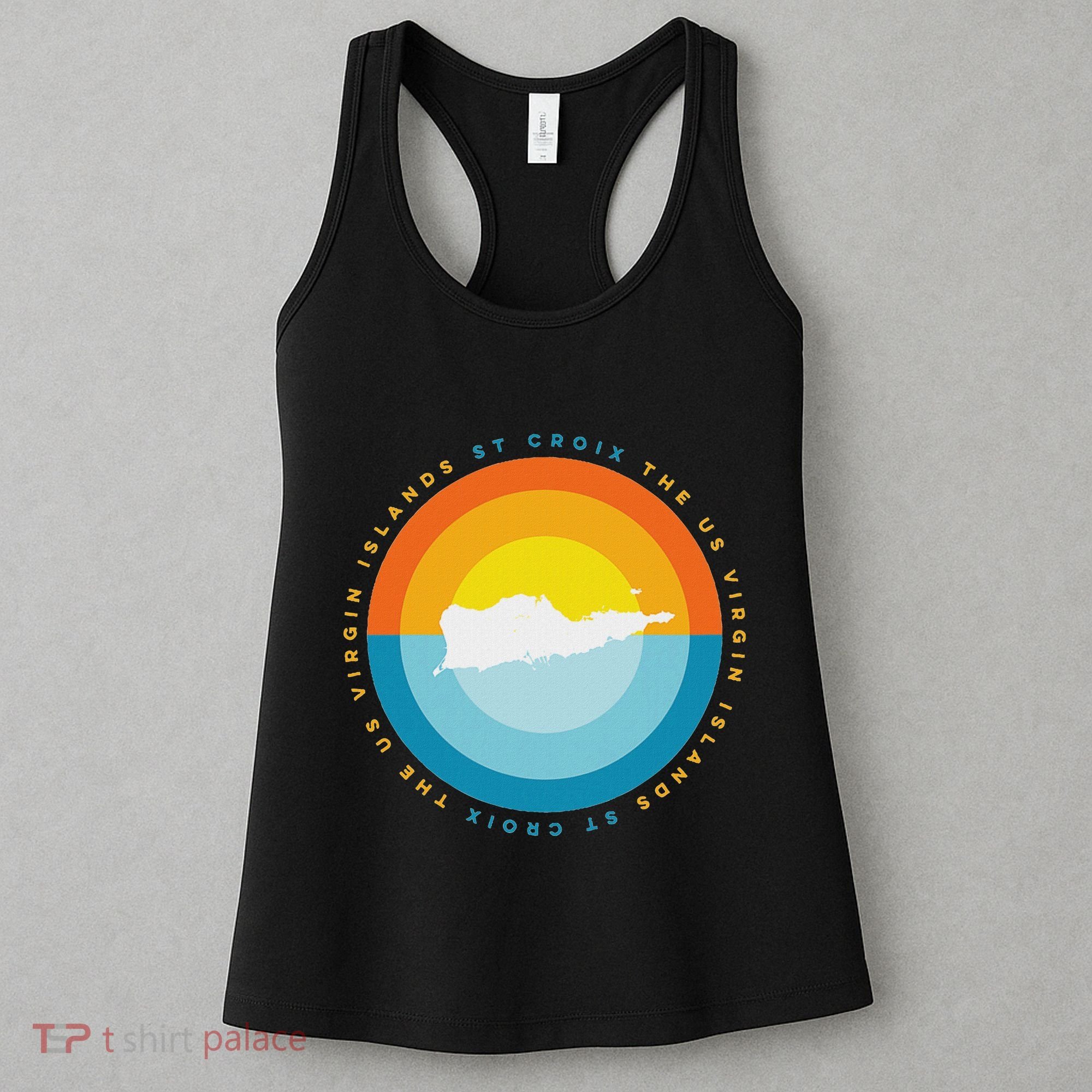 St. Croix Usvi Sunset Graphic Women's Tank Top