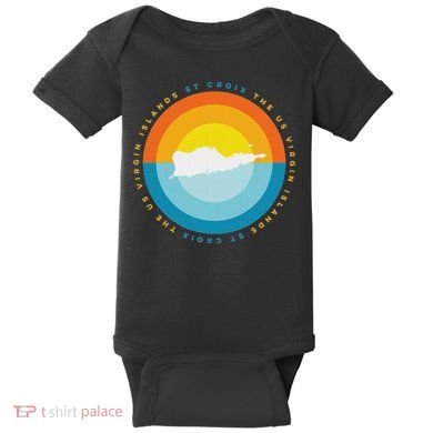 St. Croix Usvi Sunset Graphic Baby Bodysuit