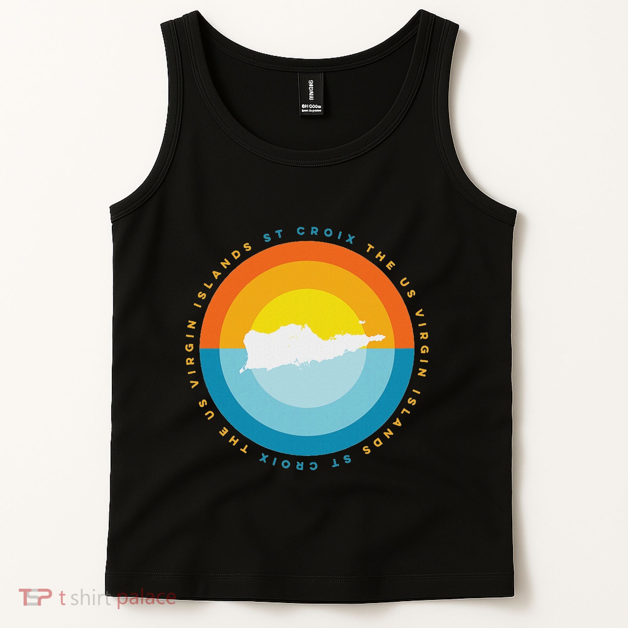 St. Croix Usvi Sunset Graphic Tank Top