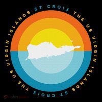 St. Croix Usvi Sunset Graphic Women's Long Sleeve Shirt thumb 2