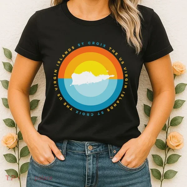 St. Croix Usvi Sunset Graphic Women's T-Shirt