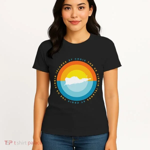 St. Croix Usvi Sunset Graphic Women's T-Shirt