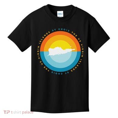 St. Croix Usvi Sunset Graphic Kids T-Shirt