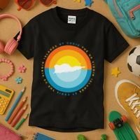 St. Croix Usvi Sunset Graphic Kids T-Shirt thumb 3