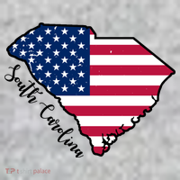 South Carolina United States Map T Shirt The Baniff Cuffed Pom Beanie thumb 2