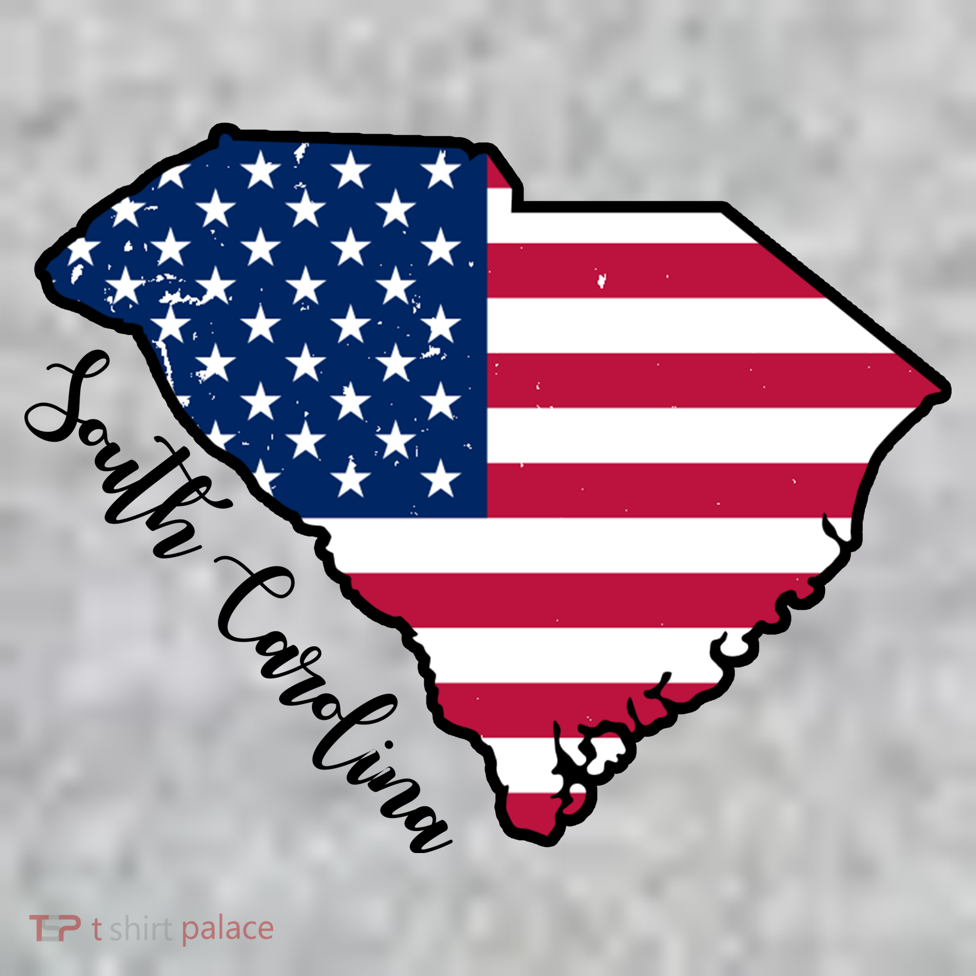 South Carolina United States Map T Shirt The Baniff Cuffed Pom Beanie