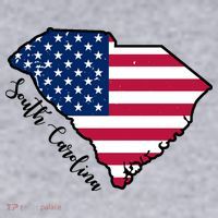South Carolina United States Map T Shirt Women's Racerback Cropped Tank thumb 2