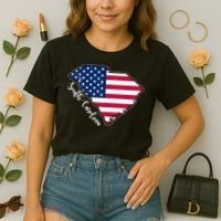 South Carolina United States Map T Shirt Comfort Colors Boxy T-Shirt thumb 2