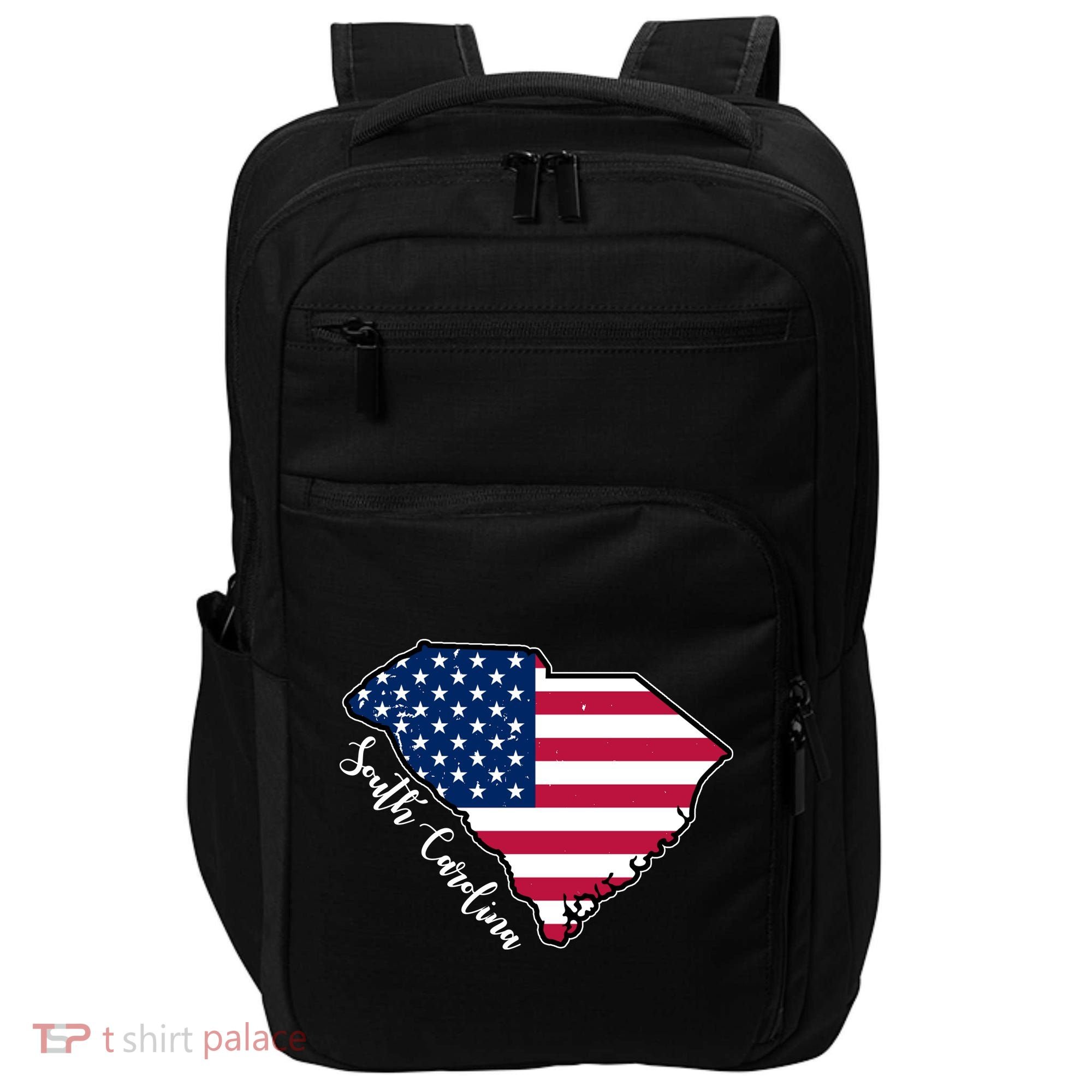 South Carolina United States Map T Shirt Impact Tech Backpack