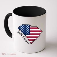 South Carolina United States Map T Shirt Coffee Mug thumb 0