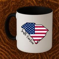 South Carolina United States Map T Shirt Coffee Mug thumb 2