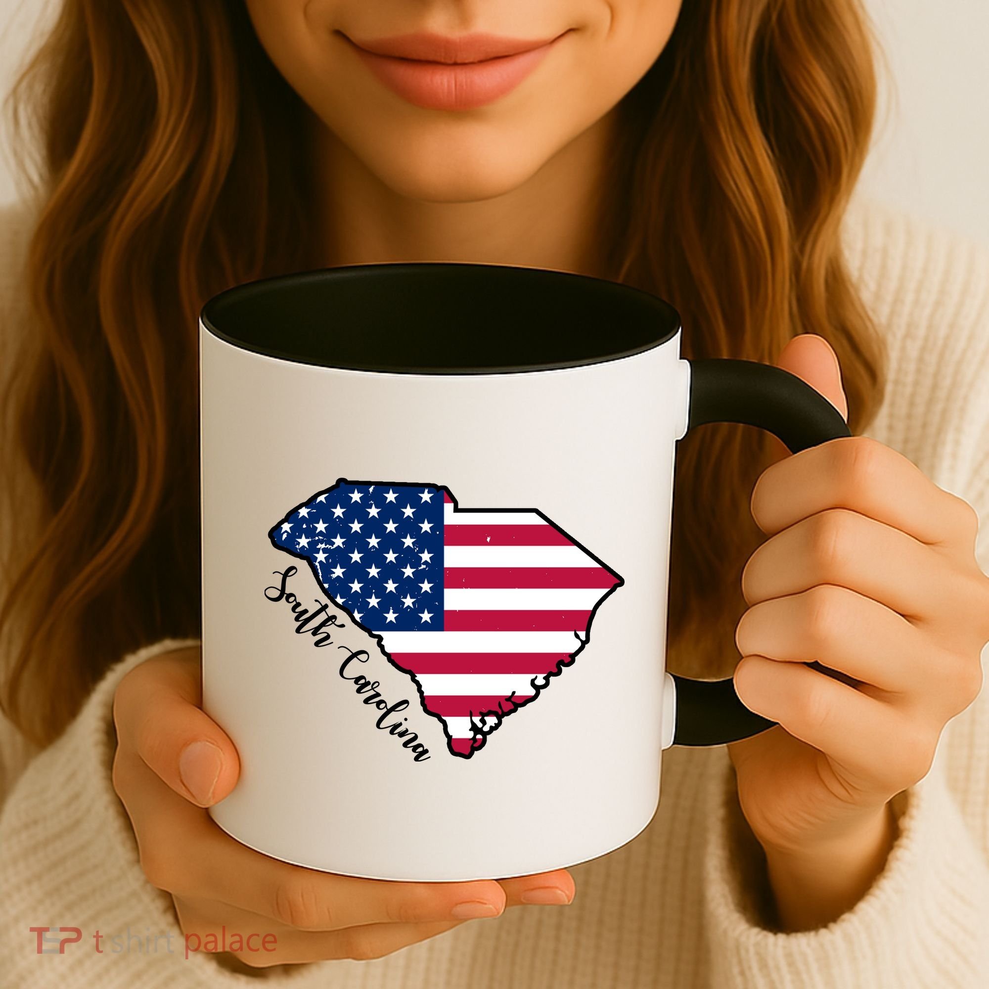 South Carolina United States Map T Shirt Coffee Mug