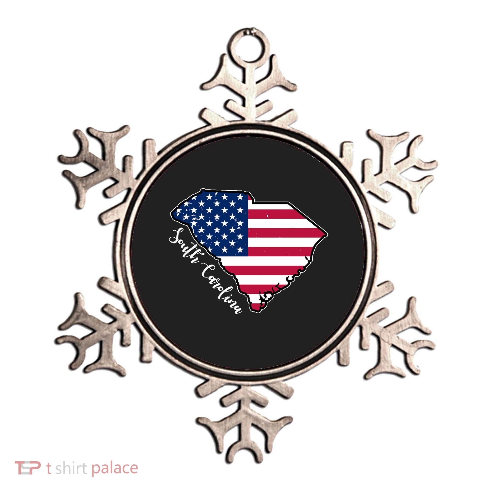 South Carolina United States Map T Shirt Ornament