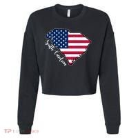 South Carolina United States Map T Shirt Cropped Pullover Crew thumb 0