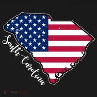 South Carolina United States Map T Shirt Cropped Pullover Crew thumb 4
