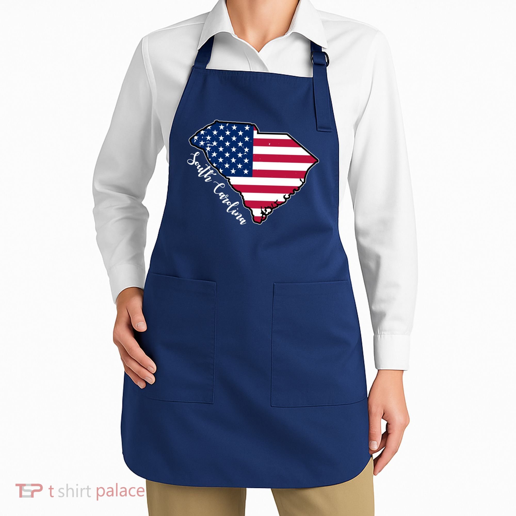 South Carolina United States Map T Shirt Apron