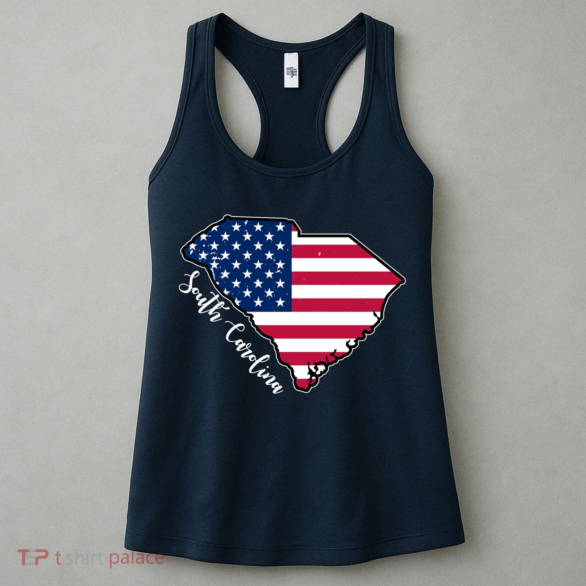 South Carolina United States Map T Shirt Women's Tank Top