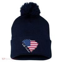 South Carolina United States Map T Shirt Pom Pom 12in Knit Beanie thumb 0