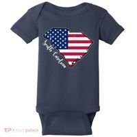 South Carolina United States Map T Shirt Baby Bodysuit thumb 0