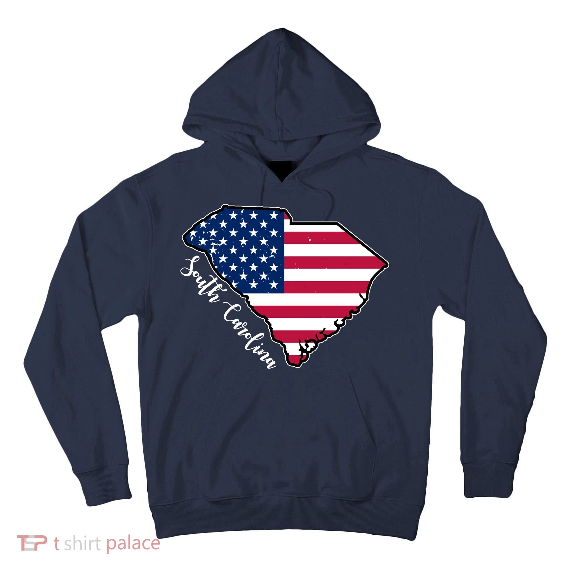 South Carolina United States Map T Shirt Tall Hoodie