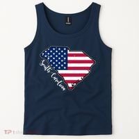 South Carolina United States Map T Shirt Tank Top thumb 2