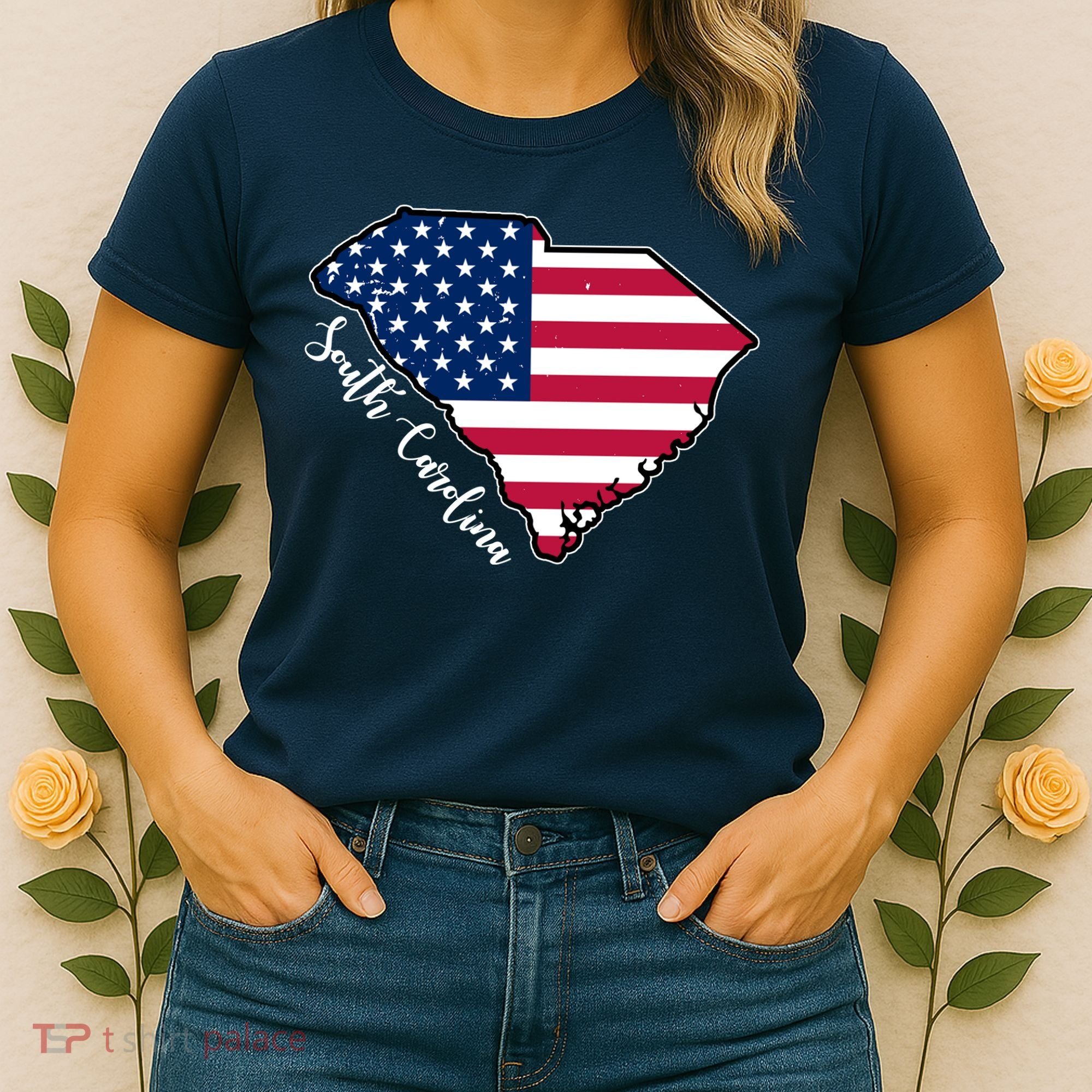 South Carolina United States Map T Shirt Women's T-Shirt
