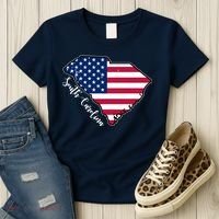 South Carolina United States Map T Shirt Women's T-Shirt thumb 3