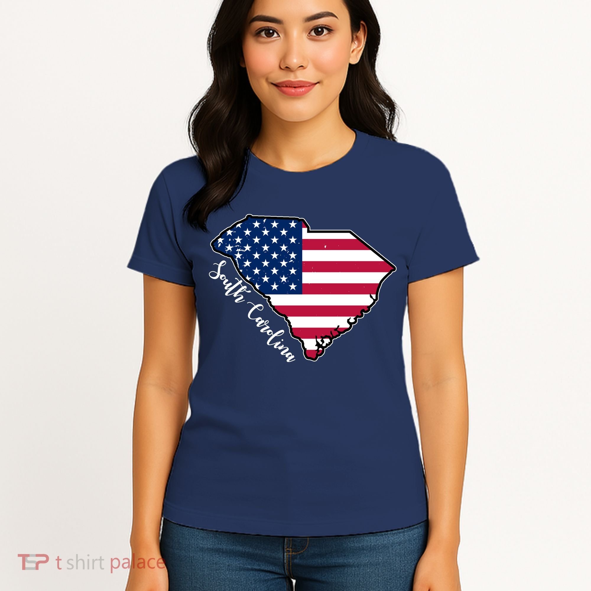 South Carolina United States Map T Shirt Women's T-Shirt