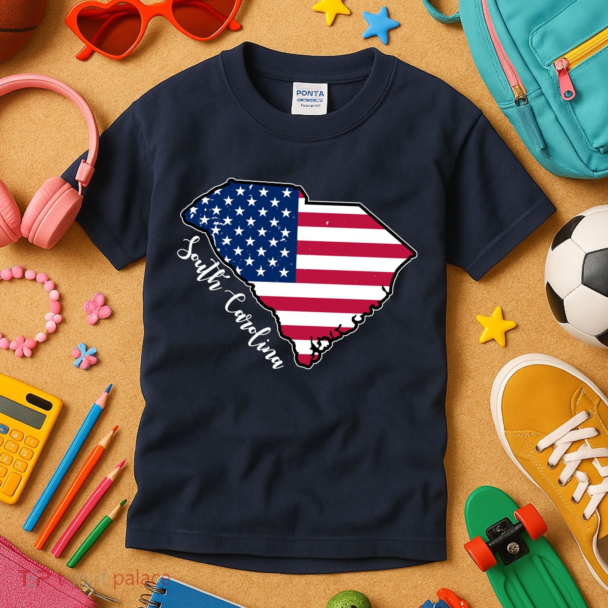 South Carolina United States Map T Shirt Kids T-Shirt