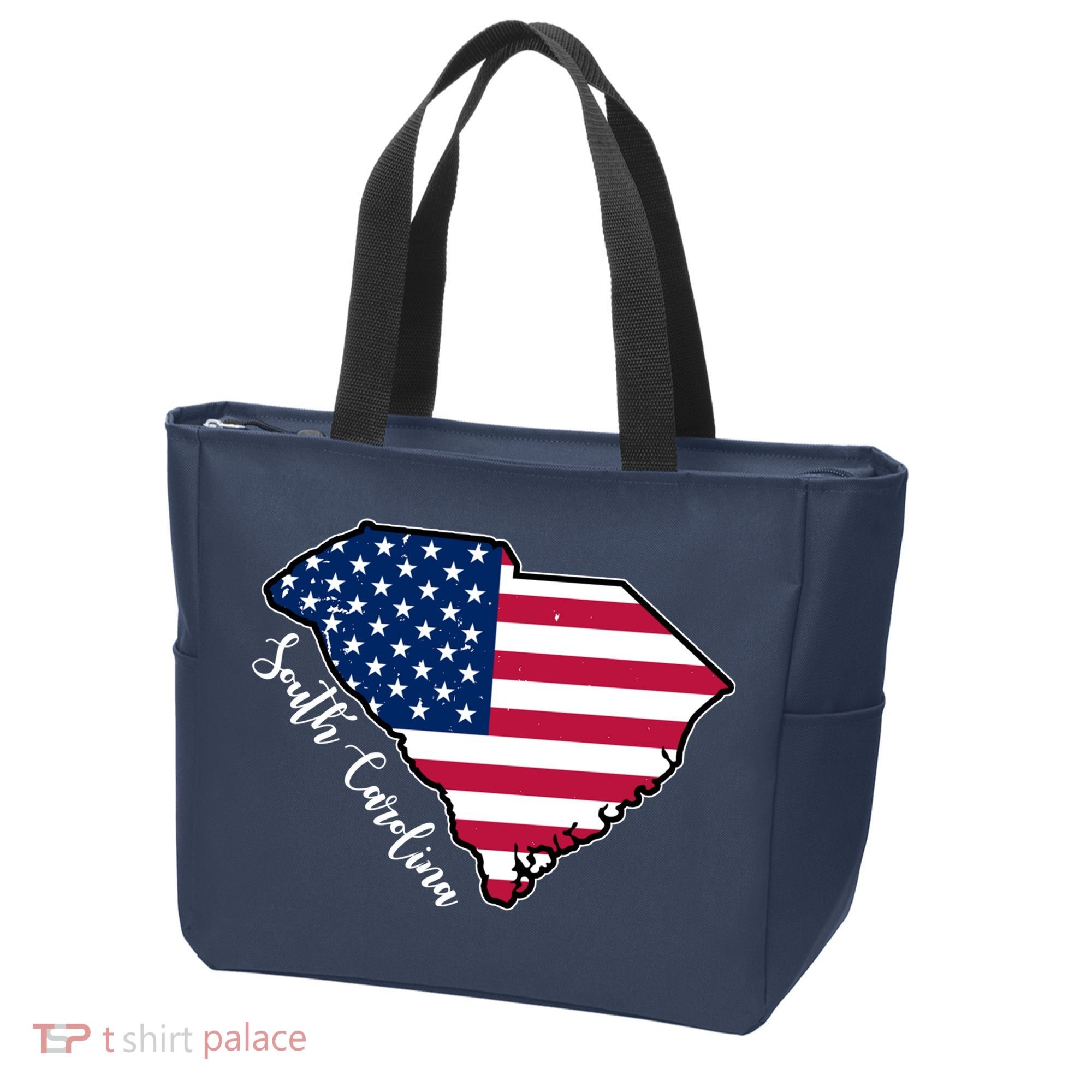 South Carolina United States Map T Shirt Tote Bag