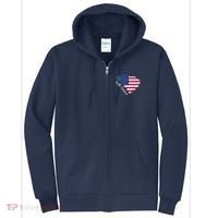 South Carolina United States Map T Shirt Full Zip Hoodie thumb 0