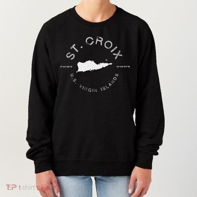 St. Croix Usvi Graphic Vintage Retro Women's Sweatshirt